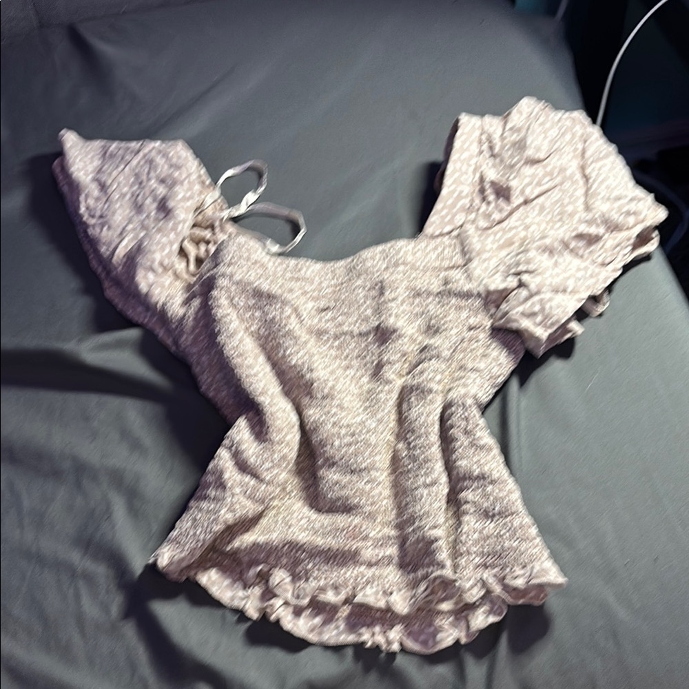 Elegant Cream Women's Top